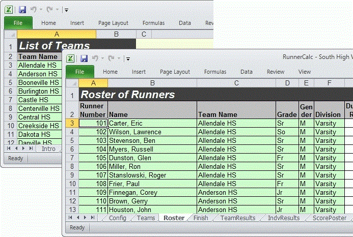 Pre-Race Data